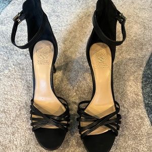Vince Camuto black scrappy high heels size 11